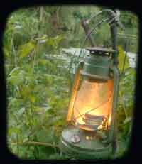 Лампа "летучая мышь" на рыбалке